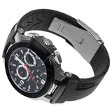 Buy Shop Tissot T Race Chronograph Black Dial Black Rubber Strap Watch for Men - T048.417.27.057.00 USA Online