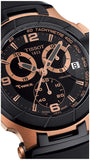 Buy Shop Tissot T Race Chronograph Automatic Black Dial Black Rubber Strap Watch for Men - T048.417.27.057.06 USA Online