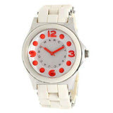 Buy Shop Marc Jacobs Pelly White Dial White Silicone Strap Watch for Women - MBM2588 USA Online