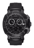 Buy Shop Tissot T Race Chronograph Black Dial Black Rubber Strap Watch for Men - T048.417.37.057.00 USA Online