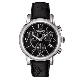 Buy Shop Tissot Dressport Chronograph Black Dial Black Leather Strap Watch for Women - T050.217.17.057.00 USA Online