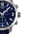 Buy Shop Tissot PRC 200 Chronograph Blue Dial Blue Leather Strap Watch For Men - T055.417.16.047.00 USA Online