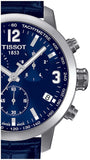 Buy Shop Tissot PRC 200 Chronograph Blue Dial Blue Leather Strap Watch For Men - T055.417.16.047.00 USA Online