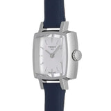 Buy Shop Tissot Lovely Square Silver Dial Blue Leather Strap Watch For Women - T058.109.16.031.00 USA Online
