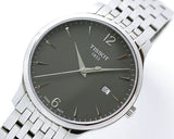 Buy Shop Tissot T Classic Tradition Grey Dial Silver Steel Strap Watch For Men - T063.610.11.067.00 USA Online