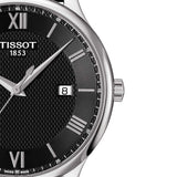 Buy Shop Tissot T Classic Tradition Quartz Black Dial Black Leather Strap Watch For Men - T063.610.16.058.00 USA Online