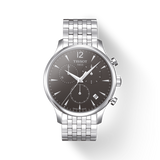 Buy Shop Tissot T Classic Tradition Chronograph Black Dial Silver Steel Strap Watch For Men - T063.617.11.067.00 USA Online