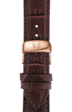 Buy Shop Tissot T Classic Tradition Chronograph White Dial Brown Leather Strap Watch For Men - T063.617.36.037.00 USA Online