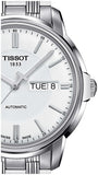 Buy Shop Tissot Automatics III Day Date White Dial Silver Steel Strap Watch For Men - T065.430.11.031.00 USA Online