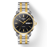 Buy Shop Tissot Automatics III Day Date Black Dial Two Tone Steel Strap Watch For Men - T065.430.22.051.00 USA Online