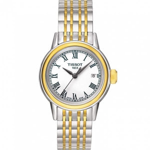 Buy Shop Tissot Carson Lady White Dial Two Tone Steel Strap Watch For Women - T085.210.22.013.00 USA Online