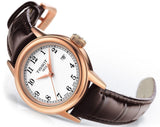 Buy Shop Tissot Carson Lady Steel Quartz Brown Leather Strap Watch For Women - T085.210.36.011.00 USA Online