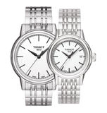 Buy Shop Tissot Carson Steel White Dial Silver Steel Strap Watch For Men - T085.410.11.011.00 USA Online