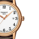 Buy Shop Tissot T Classic Carson Quartz White Dial Brown Leather Strap Watch for Men - T085.410.36.012.00 USA Online