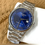 Buy Shop Tissot Luxury Powermatic 80 Blue Dial Silver Steel Strap Watch For Men - T086.407.11.041.00 USA Online