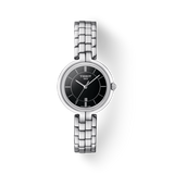 Buy Shop Tissot T Trend Flamingo Black Dial Silver Steel Strap Watch For Women - T094.210.11.051.00 USA Online