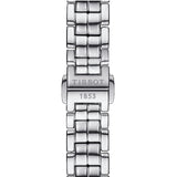 Buy Shop Tissot T Lady Flamingo Diamonds White Dial Silver Steel Strap Watch For Women - T094.210.11.116.01 USA Online