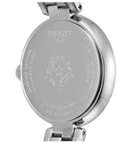 Tissot T Lady Flamingo Diamonds White Dial Silver Steel Strap Watch For Women - T094.210.11.116.01