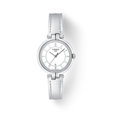 Buy Shop Tissot T Lady Flamingo White Dial White Leather Strap Watch For Women - T094.210.16.011.00 USA Online