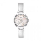 Buy Shop Tissot T Trend Flamingo Valentines Mother of Pearl White Dial White Leather Strap Watch For Women - T094.210.16.111.01 USA Online