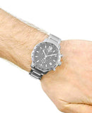 Buy Shop Tissot Quickster Chronograph Black Dial Silver Steel Strap Watch For Men - T095.417.11.067.00 USA Online
