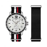Buy Shop Tissot Quickster Chronograph NBA Toronto Raptors White Dial Two Tone NATO Strap Watch for Men - T095.417.17.037.16 USA Online