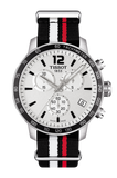 Buy Shop Tissot Quickster Chronograph NBA Toronto Raptors White Dial Two Tone NATO Strap Watch for Men - T095.417.17.037.16 USA Online