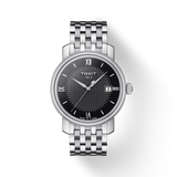 Buy Shop Tissot T Classic Bridgeport Black Dial Silver Steel Strap Watch For Men - T097.410.11.058.00 USA Online