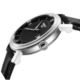 Buy Shop Tissot T Classic Bridgeport Black Dial Black Leather Strap Watch For Men - T097.410.16.058.00 USA Online