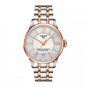 Buy Shop Tissot Chemin Des Tourelles Powermatic 80 Helvetic Price Lady Silver Dial Two Tone Steel Strap Watch For Women - T099.207.22.118.01 USA Online