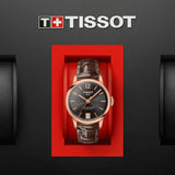Buy Shop Tissot Chemin Des Tourelles Powermatic 80 Lady Brown Dial Brown Leather Strap Watch For Women - T099.207.36.447.00 USA Online