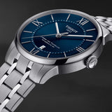 Buy Shop Tissot Chemin Des Tourelles Powermatic 80 Blue Dial Silver Steel Strap Watch for Men - T099.407.11.048.00 USA Online