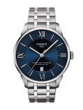 Buy Shop Tissot Chemin Des Tourelles Powermatic 80 Blue Dial Silver Steel Strap Watch for Men - T099.407.11.048.00 USA Online