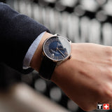 Buy Shop Tissot Chemin Des Tourelles Powermatic 80 Blue Dial Blue Leather Strap Watch for Men - T099.407.16.048.00 USA Online