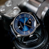 Buy Shop Tissot Chemin Des Tourelles Powermatic 80 Blue Dial Blue Leather Strap Watch for Men - T099.407.16.048.00 USA Online