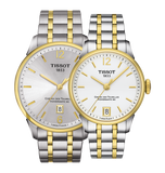 Buy Shop Tissot Chemin Des Tourelles Powermatic 80 Lady Silver Dial Two Tone Steel Strap Watch For Women - T099.207.22.037.00 USA Online