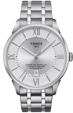 Buy Shop Tissot T Classic Chemin Des Tourelles Silver Dial Silver Steel Strap Watch For Men - T099.408.11.038.00 USA Online