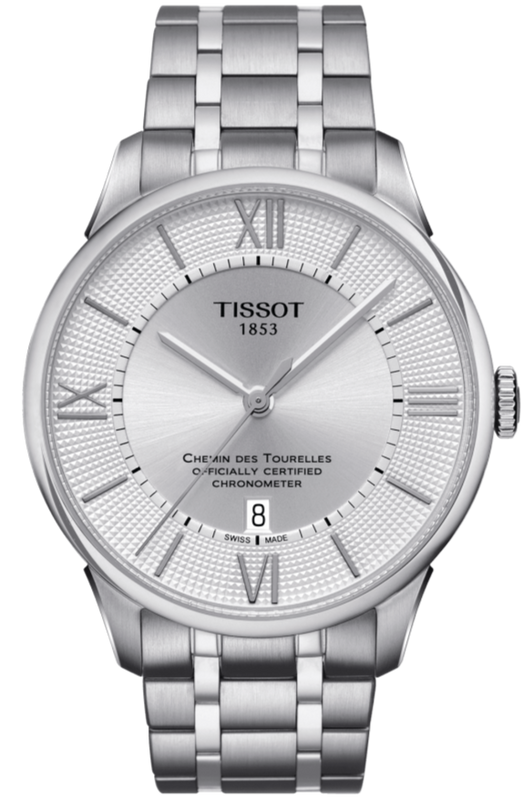 Buy Shop Tissot T Classic Chemin Des Tourelles Silver Dial Silver Steel Strap Watch For Men - T099.408.11.038.00 USA Online