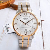 Buy Shop Tissot Chemin des Tourelles Powermatic 80 Helvetic Pride Silver Dial Two Tone Steel Strap Watch for Men - T099.407.22.038.01 USA Online