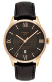 Buy Shop Tissot Chemin des Tourelles Powermatic 80 Brown Dial Brown Leather Strap Watch for Men - T099.407.36.448.00 USA Online