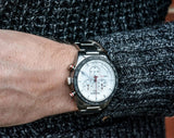 Buy Shop Tissot T Sport PRS 516 Chronograph White Dial Silver Steel Strap Watch For Men - T100.417.11.031.00 USA Online