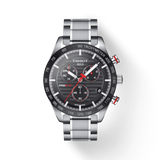 Buy Shop Tissot T Sport PRS 516 Chronograph Black Dial Silver Steel Strap Watch For Men - T100.417.11.051.01 USA Online