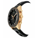Buy Shop Tissot PRS 516 Chronograph Black Dial Black Leather Strap Watch For Men - T100.417.36.051.00 USA Online