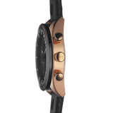 Buy Shop Tissot PRS 516 Chronograph Black Dial Black Leather Strap Watch For Men - T100.417.36.051.00 USA Online