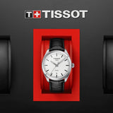 Buy Shop Tissot T Classic PR 100 White Dial Black Leather Strap Watch for Men - T101.410.16.031.00 USA Online