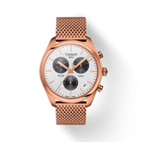 Buy Shop Tissot T Classic PR 100 Chronograph Silver Dial Rose Gold Mesh Bracelet Watch For Men - T101.417.33.031.01 USA Online