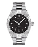 Buy Shop Tissot PR 100 Sport Quartz Black Dial Silver Steel Strap Watch For Men - T101.610.11.051.00 USA Online