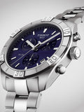 Buy Shop Tissot PR 100 Sport Quartz Chronograph Blue Dial Silver Steel Strap Watch For Men - T101.617.11.041.00 USA Online