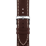 Buy Shop Tissot PR 100 Sport Quartz Chronograph Silver Dial Brown Leather Strap Watch For Men - T101.617.16.031.00 USA Online