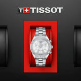 Buy Shop Tissot PR 100 Sport Chic Chronograph Silver Dial Silver Steel Strap Watch for Women - T101.917.11.031.00 USA Online